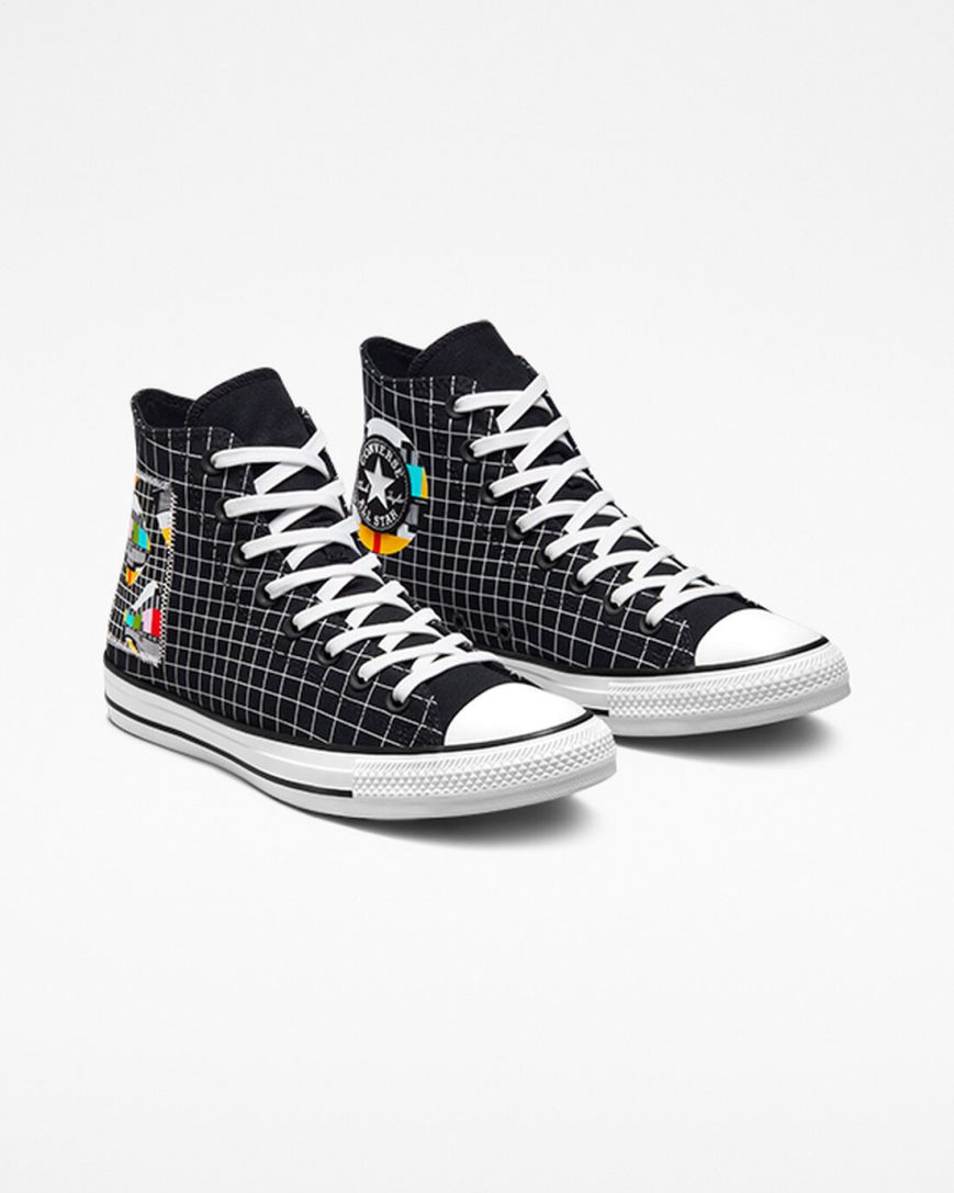 Tenisi Inalti Barbati Converse Chuck Taylor All Star Color Grid Albi Colorati Maro | RO ZYKHV427